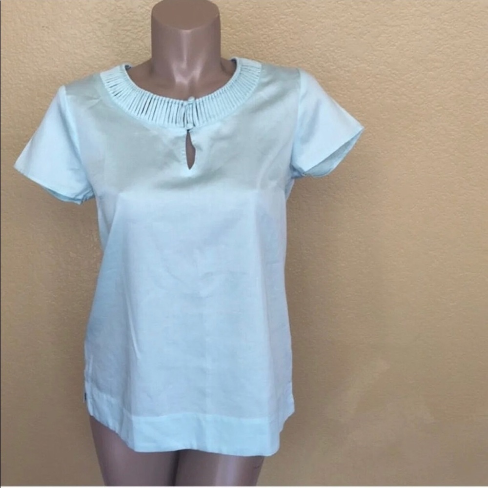 NWT Talbots GORGEOUS Loop-neck Blouse!